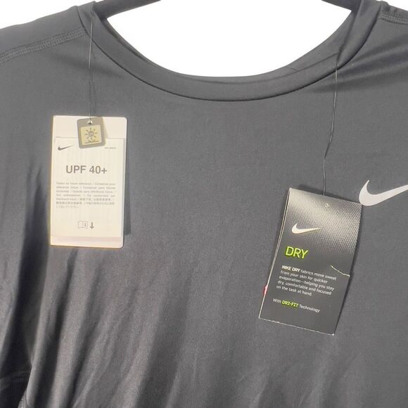 Nike Dri-Fit Men’s Black XL Running Shirt reflective | NWT - Picture 4 of 11